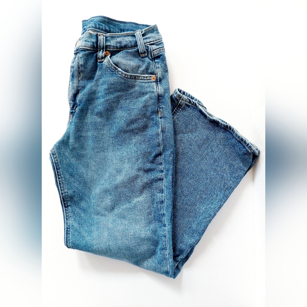 90s Loose Flare Mid‎ Rise Jeans Gap size 30/10S Medium Wash Denim